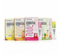 Pack amateur kombucha : 5 saveurs de boisson instantanée teazen tz-pk5