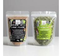 Pack Ambunu + Chébé en Poudre - 2 x 50g | Soins Capillaires Naturels d’Afrique | Fortifie, Démêle & Favorise la Pousse des Cheveux | 100 % Naturel & Pur