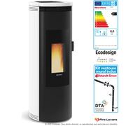 Pack Amika Evo 8kW + kit ventouse mural blanc