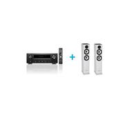 Pack ampli et enceintes Hi-Fi - Denon & Cabasse - DRA-900H + Jersey MT32/2 - Ampli Noir - Enceintes colonnes Blanc mat