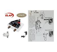 Pack amplificateur distributeur TNT RÉGLABLE 40 dB 1 entrée-2 sorties TV (ELAP) + Adaptateur d’Alimentation CATV pour antennes