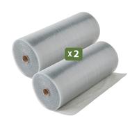 Pack And Move - Film à Bulle Recyclé - Déménagement, Expédition Et Protection - Papier Bulle De Qualité (1 x 50 M|Lot de 2)