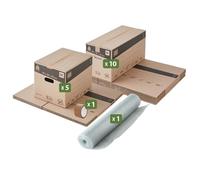 Pack and Move - Kit déménagement économique + 1 adhésif offert