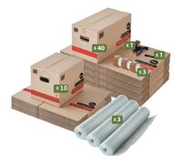 Pack and Move - Kit déménagement Premium T4/T5 + marqueur noir et 3 adhésifs offerts