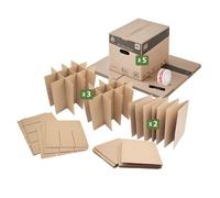 Pack and Move - Kit déménagement vaisselle + marqueur noir + adhésif ""fragile"" offert