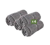 Pack and Move - Lot 4 Couvertures De Protection pour Déménagement Et Stockage - 1,5 X 2 M - Épaisse Et Résistante - Protection TV Protection Meubles