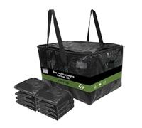 Pack and Move - Lot 6 Sacs Rangement Recylés - 55 x 35 x 30 cm - Poignées solides - Déménagement et Transport - Ultra Résistant - Réutilisable - 55L