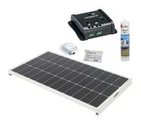 PACK Panneau solaire Monocristallin 160W + Régulateur PWM 10A + Kit de pose Camping-car