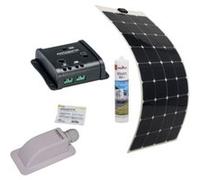 Antarion Pack Panneau Solaire Souple 150W Camping Car Van Life + régulateur Solaire SC10