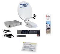 Pack ANTARION Parabole Camping-car et récepteur + Colle adhésif universel + Lingette