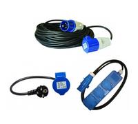 Pack ANTARION Rallonge Electrique 15M Prise P17 + Adaptateur Femelle P17 230V + HABA Rallonge multip