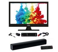 Pack ANTARION TV LED 15.6"" 39cm Télévision HD + Barre de Son Compact Bluetooth