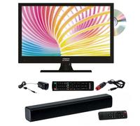 Pack tv led 16 pouces hd dvd integre bluetooth barre de son compact L.37.6 x H.24 x P.4.5 cm -