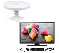 Pack ANTARION TV LED 18.5"" 47cm Téléviseur HD 12V + Antenne TNT Omnidirectionnelle