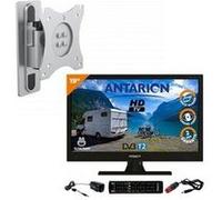 Pack tv led 19" 48cm téléviseur hd 12v + support tv