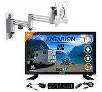 Pack tv led 19" 48cm téléviseur hd bluetooth android + support tv double bras