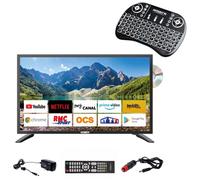 Pack tv led 22" 55cm smart connect lecteur dvd + clavier ergonomique