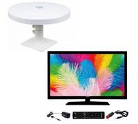 Pack ANTARION TV LED 22" 55cm Téléviseur FULL HD 12V + Antenne TNT Omnidirectionnelle