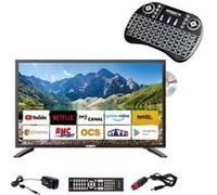 Pack tv led 22" 55cm smart connect lecteur dvd + clavier ergonomique