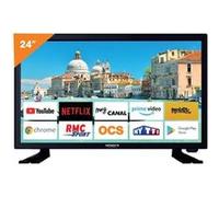 pack antarion tv led 24pouces 60cm téléviseur smart connect androïd 11.0 12v support tv 180° G