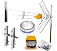 PACK Antenne rateau + Kit Alimentation + Amplificateur de mat + Cerclage double + Feuillard 5m + Mat 1m50