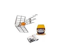 pack antenne rateau tnt dat hd boss uhf gain 42db alimentation 24v amplificate