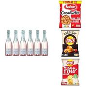 Pack Apéro : Rosé Brut Dargent Sans Alcool & Mix Snacks Salés - Cacahuètes Bénenuts (590G), Lay's Barbecue (145G) & Lay's Nature au Four (130G)