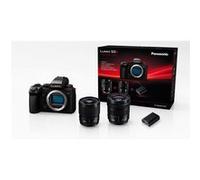 Pack Appareil photo hybride Panasonic Lumix S5II Noir + Objectif 20-60 mm F3.5-5.6 Noir + Objectif 50 mm F1.8 Noir + Masterclass Photo-Vidéo 3h + 2ème Batterie