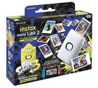 Pack Appareil photo instantané Fujifilm Instax Mini Link 2 avec étui en silicone Splatoon 3 Blanc Blanc G
