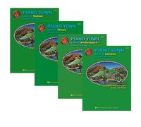 Pack apprenants Piano Town Niveau 2 - Livres de leçon, théorie, performance et technique