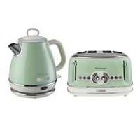 pack ariete bouilloire electrique 1l sans fil 1630w grillepain 4 fentes 1600w vert rét Vert