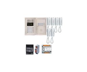 Pack audio 6 BP avec 6 postes GT1D programmés GTBA6E - Aiphone 200377