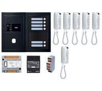 Pack audio 6 post complet noir - AIPHONE - 200449