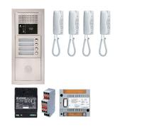 Aiphone Pack audio GTBA4E – Platine de rue encastrée, 4 fils, volume réglable