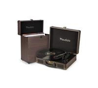 Pack Audizio RP114W Platine Vinyle avec un Etui de Rangement RC32 - Noyer