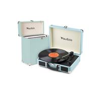 Pack Audizio RP116BL Platine Vinyle avec un Etui de Rangement RC32 - Bleu