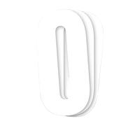 Pack Autocollants Numéros Blackbird 3 pièces 13x7 PVC Blanc Blanc