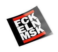 PACK AUTOCOLLANTS STICKERS FCK ELN MSK - Message Sarcastique & Bold Speech Résistant Eau et Uv Décoration Objets Anti Elon Musk Contre Pour Ordinateur Bouteille et Voiture Déco exterieur 8cm