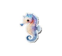 PACK AUTOCOLLANTS Stickers Hippocampe Aquarelle Résistant Uv Eau Illustration Animal Marin Mignon Peinture Poisson Nageoires Mer Océan Pour Ordinateur Bouteille et Voiture Déco exterieur 9cm
