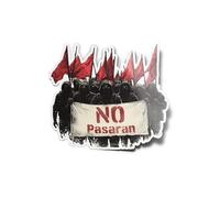 PACK AUTOCOLLANTS STICKERS Manifestation Politique No Pasaran Résistant Eau & Uv Révolution Contre le Racisme Antifa Lutte Sociale Bloc Pour Ordinateur Bouteille et Voiture Déco exterieur 8cm