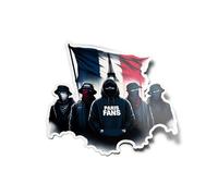 Pack AUTOCOLLANTS STICKERS Paris Fans Ultras - Sticker Fan de Football, Supporter Paris, Décoration Sportive et Graphique parisien virage kop tribune vinyle resistant eau & UV 9cm