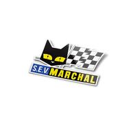 PACK AUTOCOLLANTS STICKERS SEV marchal S.E.V. pieces voitures france sport rallye automobile etiquette bouteille logo découpé à la forme en vinyle (8x6cm) resistants eau et uv