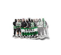 PACK AUTOCOLLANTS STICKERS Ultras Saint Etienne supporters Asse Football vinyle Kop vinyle résistant eau & uv hooligans nord sud fans pour ordinateur et bouteille 9x6cm