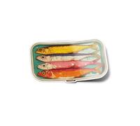 Pack AUTOCOLLANTS STICKERS Vinyle Boîte de sardines colorées résistant eau & uv Poisson Huile d'olive Cuisine pop-art Déco gourmande fun Pour Ordinateur Bouteille et Voiture Déco exterieur 9cm