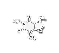 PACK AUTOCOLLANTS Stickers Vinyle Formule Chimique Caféine pour professeur de sciences Cadeau Café Résistant Eau & Uv Amateur de science Pour Ordinateur Bouteille et Voiture Déco exterieur 8cm