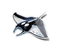 PACK AUTOCOLLANTS STICKERS Vinyle Raie Manta Animal Marin Océan Mer Résistant Eau & Uv Animaux Déco Marine bleu Océanique Poisson Géante Pour Ordinateur et Bouteille et Voiture Déco exterieur 8cm