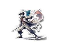 PACK AUTOCOLLANTS Stickers Vinyle Sans-Culotte Révolution Française Liberté Égalité Fraternité Drapeau Résistant Eau Uv Histoire France Pour Ordinateur Bouteille et Voiture Déco exterieur 8cm