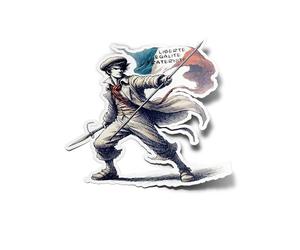 PACK AUTOCOLLANTS Stickers Vinyle Sans-Culotte Révolution Française Liberté Égalité Fraternité Drapeau Résistant Eau Uv Histoire France Pour Ordinateur Bouteille et Voiture Déco exterieur 8cm
