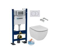 Pack Autoportant Bati-support Geberit Duofix + WC sans bride Ideal Standard Tesi