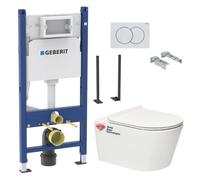 Pack Autoportant bati-support Geberit + WC sans bride Swiss Aqua Technologies Brevis + abattant ultra-fin (BREVISGEBX)
